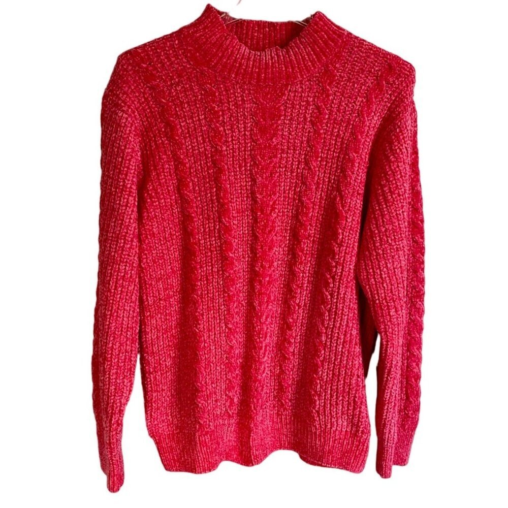 Cocovive Pink Very Soft Pullover Long Sleeve Sweater Women's Medium